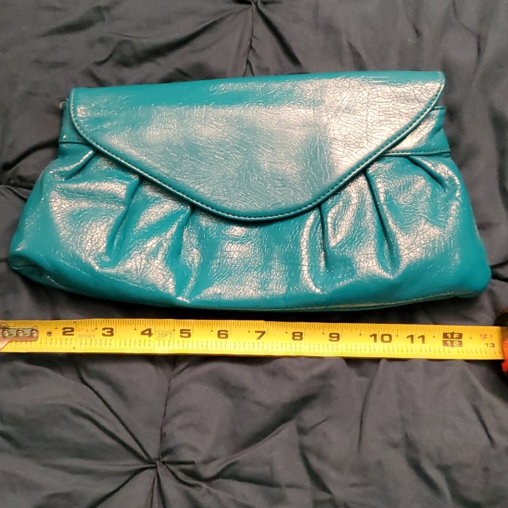 Teal clutch